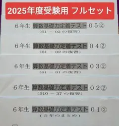 2024年度 サピックス　 6年　算数基礎力定着テスト② 38回分 6年生 小6