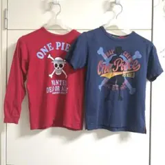 匿名配送★ブルークロスワンピースコラボTシャツ長袖半袖SS130男の子ネイビー赤