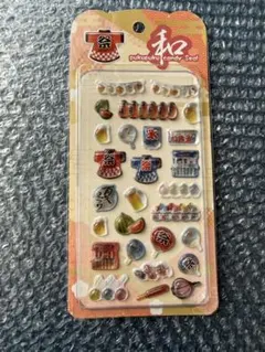 正規品　和柄　ぷくぷくキャンディーシール　ドロップシール　祭り