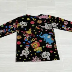 ヒステリックミニ «80-90» サーカス 総柄 長袖 ロンT トップス 黒