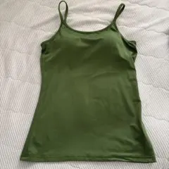 オリーブグリーン ブラ付きキャミソール