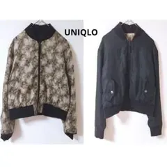 2.22【ユニクロ】MA-1 レディース (L) 大きめ ゆったり リバーシブル