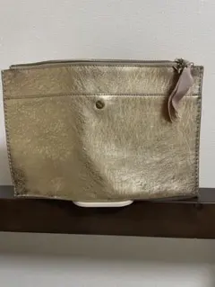 J.Crew クラッチバッグ　メタリックゴールド