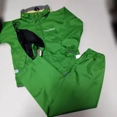 モンベル　レイントレッカー　レインウェア　120 グリーン