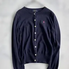 ✨大人気✨ポロラルフローレン紺カーディガン　S相当