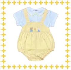 新品 ファミリア 80 夏物 ロンパース クマ柄 ファミちゃん レトロ 旧タグのサムネイル