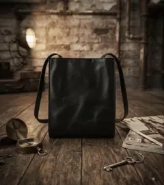 PLANT ドローストリングポーチ M smoke black ショルダー付き - メルカリ