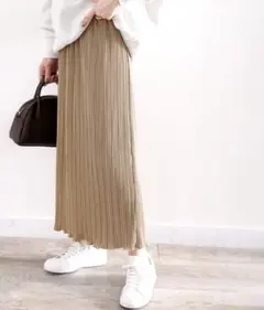 【CLASSICAL ELF】メロー プリーツ タイト ロングスカート M