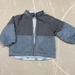 恐竜柄　ブルゾン　リバーシブル　ウィンドブレーカー