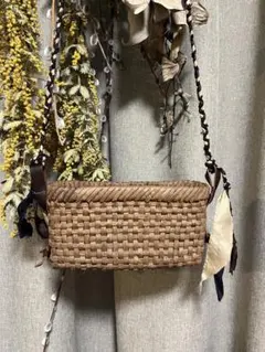 山葡萄 市松編み サコッシュ - メルカリ