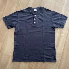 ☆ Healthknit ヘルスニット　ヘンリーネックTシャツ　ネイビー　☆