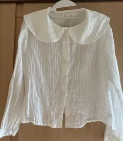 bulle de savon 丸襟レースブラウス