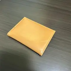 オレンジ レザー カードケース 二つ折り