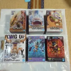 ワンピースフィギュア　ルフィ（ニカ）5種とサボ