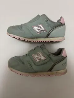 ニューバランス　ベビー　373 水色　ピンク　14cm