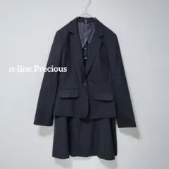 【値下げ交渉歓迎】 n-line Precious スカートスーツ ストライプ