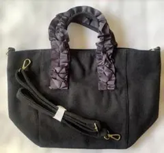 B:MING by beams トートバック　ハンドフリル　チャコールグレー