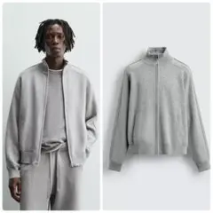 ZARA ジップアップニットカーディガン M 新品