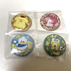 サンリオ　ビスケット3 刺繍缶バッジ　4個セット