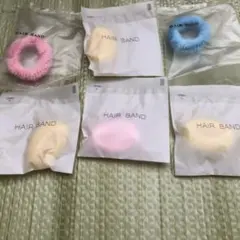 ヘアバンド 6個 3色セット ピンク・ブルー・イエロー