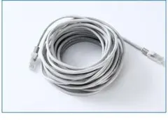 新品未使用 LANケーブル 事務所 有線CAT5e 20m 灰　グレー　ネット