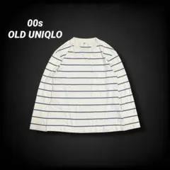 00s old uniqlo ユニクロ ボーダーロンt y2k 平成 グランジ