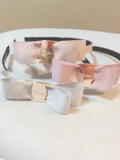 ハンドメイド フリーサイズ カチューシャ グロングラン リボン