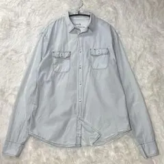 【希少】フランクアンドアイリーン　オーバーサイズシャツ　ステッチ　ユニセックス