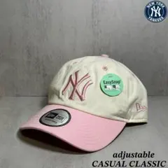 【海外限定】 ヤンキース CASUAL CLASSIC ホワイト&ピンク ①