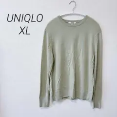 UNIQLO 【XL】　長袖ニット ライトグリーン