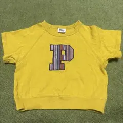 BREEZE 半袖Tシャツ イエロー Pワッペン