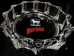 ホワイトホース 灰皿 クリスタルガラス ロゴ入り コレクション【美品】のサムネイル