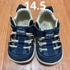IFME ネイビー ベビーサンダル14.5cm