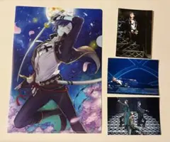 【刀剣乱舞】明石国行 二周年記念祝画 クリアファイル & 刀ミュブロマイドセット