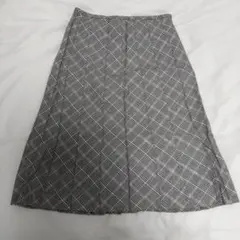 アルファキュービック スカート チェック柄 ひざ丈のサムネイル