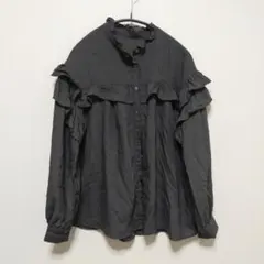 【Samansa Mos2 blue】アソートフリルブラウス