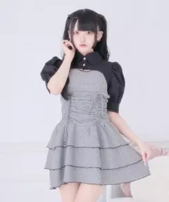 Palelfy ドロストティアードキャミワンピース
