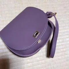 パープル ショルダーバッグ 合成皮革