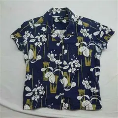 ステューシー Stussy フローラル柄 半袖コットンシャツ XSサイズ メンズのサムネイル