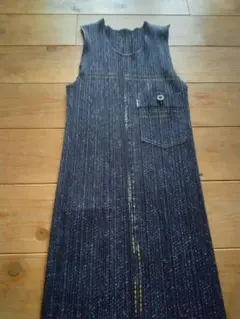 デニム ロングワンピース