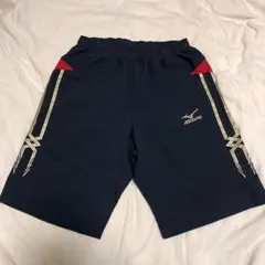 Mizuno スポーツウェア　ショートパンツ ネイビー/レッド　XL