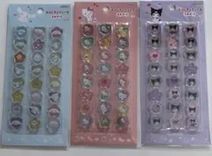 サンリオ おはじきふうシールキティ＆シナモン＆クロミ