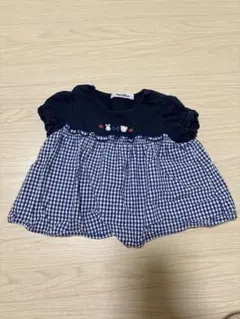familiar チェック　チュニック　80サイズ