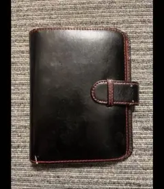 値下げ⭕️黒いレザーシステム手帳