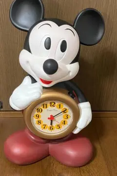ミッキーマウス レトロビンテージDisney 八角形クォーツ時計 日本製