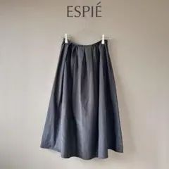 【ESPIE】36 S　ブラック(黒)　ギャザースカート　膝丈　小さいサイズ