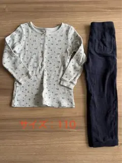 110サイズ 花柄パジャマセット