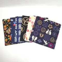 和柄(6種)⑪☆ハンドメイド☆コースター☆6枚セット