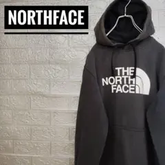 ザノースフェイスNORCEFACEビッグロゴ　古着スウェットパーカー黒S