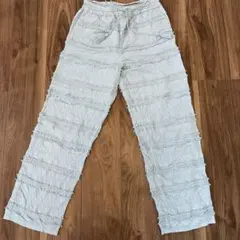 【チャオパニック】刺繍入り　ワイドパンツ